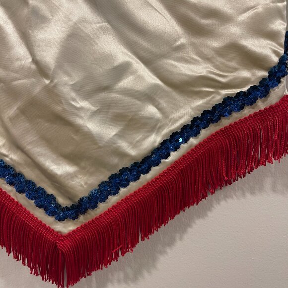 Vintage Satin Fringe Skirt - Picture 5 of 7